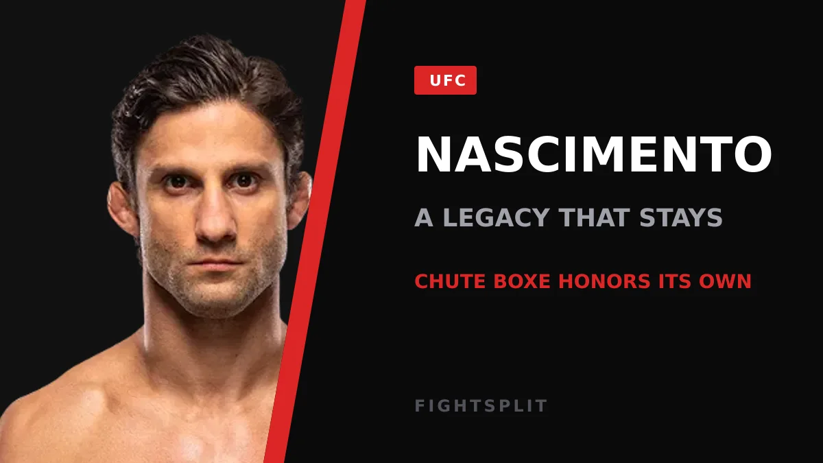 UFC flyweight Allan Nascimento inside the octagon