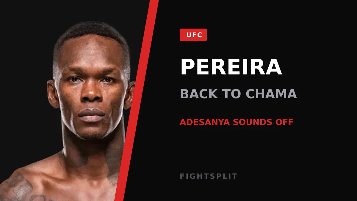 Alex Pereira staring down an opponent during a UFC event