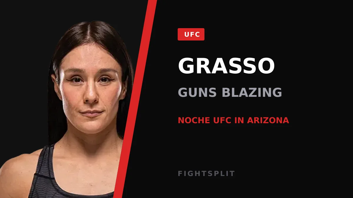 Alexa Grasso throwing a punch inside the UFC octagon
