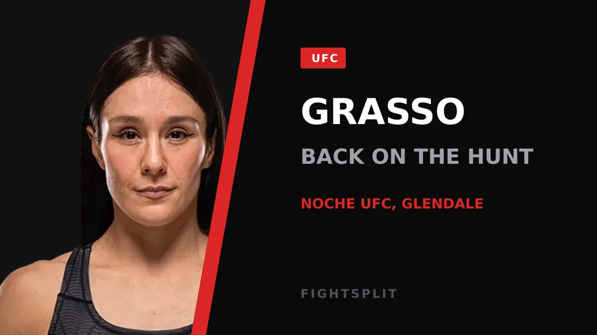 Alexa Grasso in the Octagon during a UFC flyweight bout