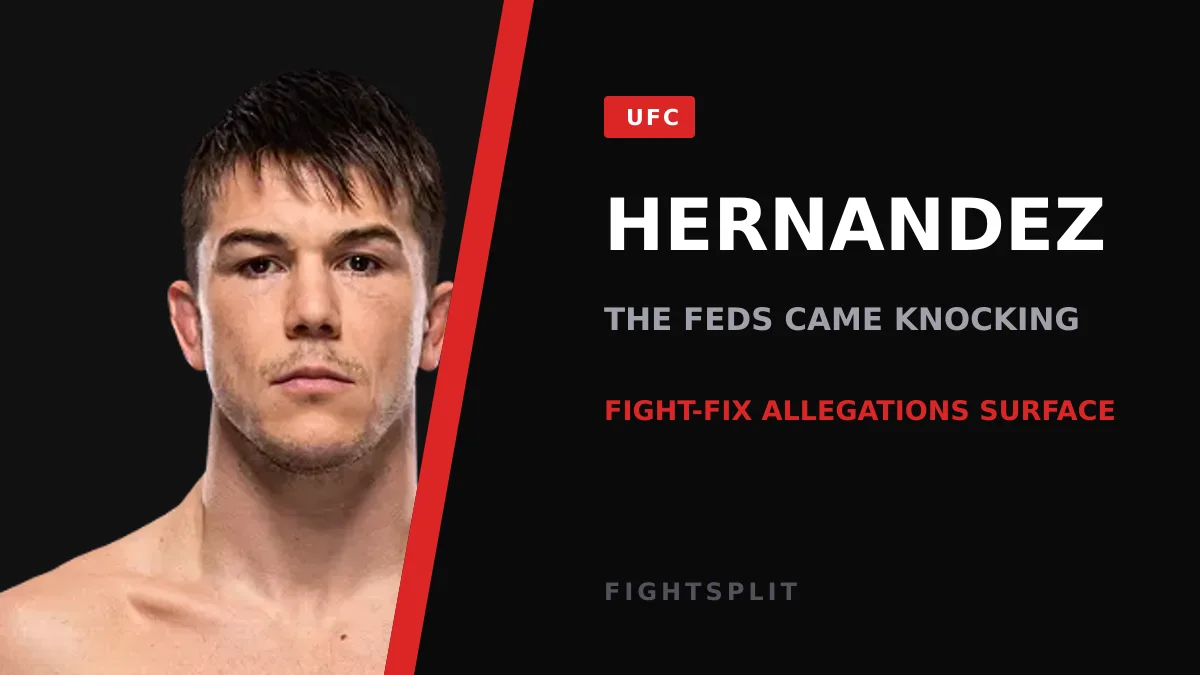 UFC lightweight Alexander Hernandez standing in the Octagon before a fight