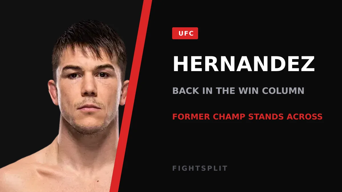 Alexander Hernandez celebrating a win inside the UFC Octagon