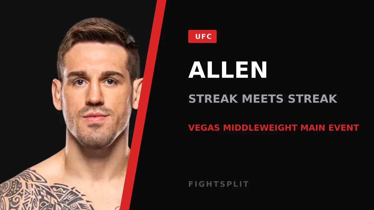 UFC middleweight Brendan Allen before a fight