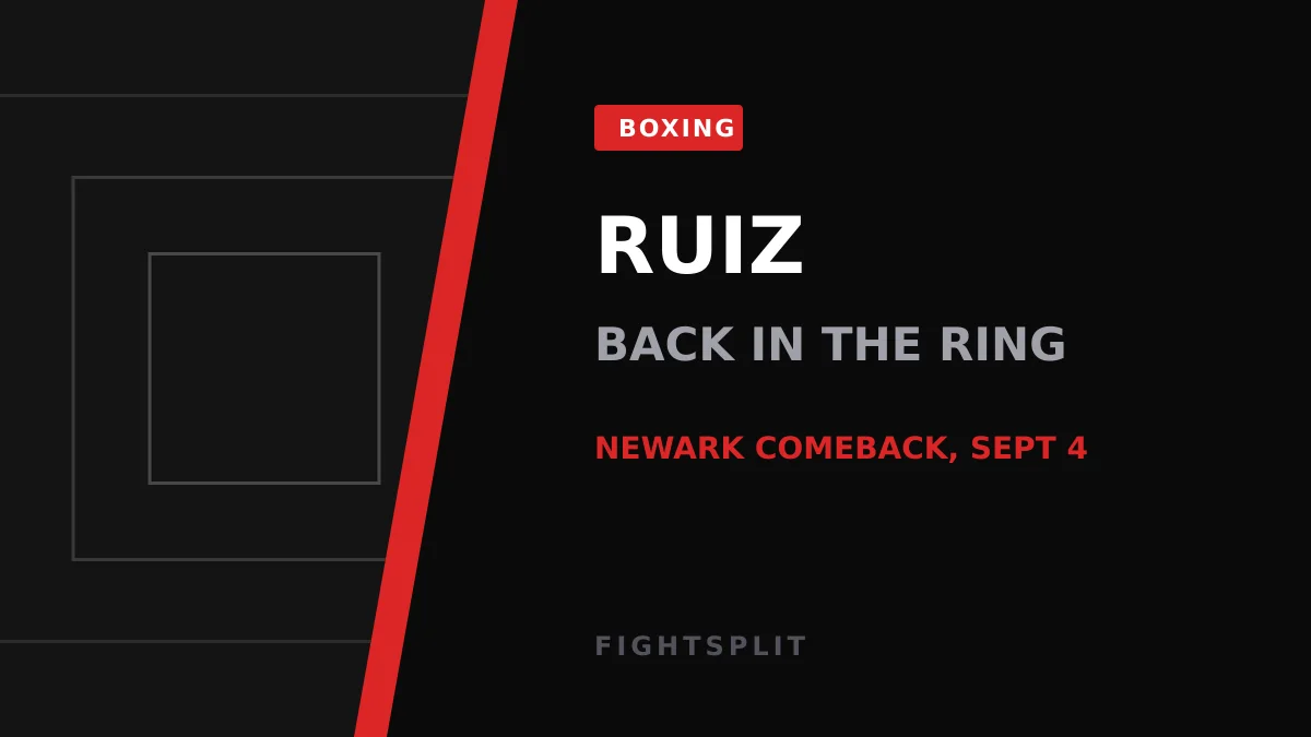 Andy Ruiz Jr in the ring during a heavyweight bout