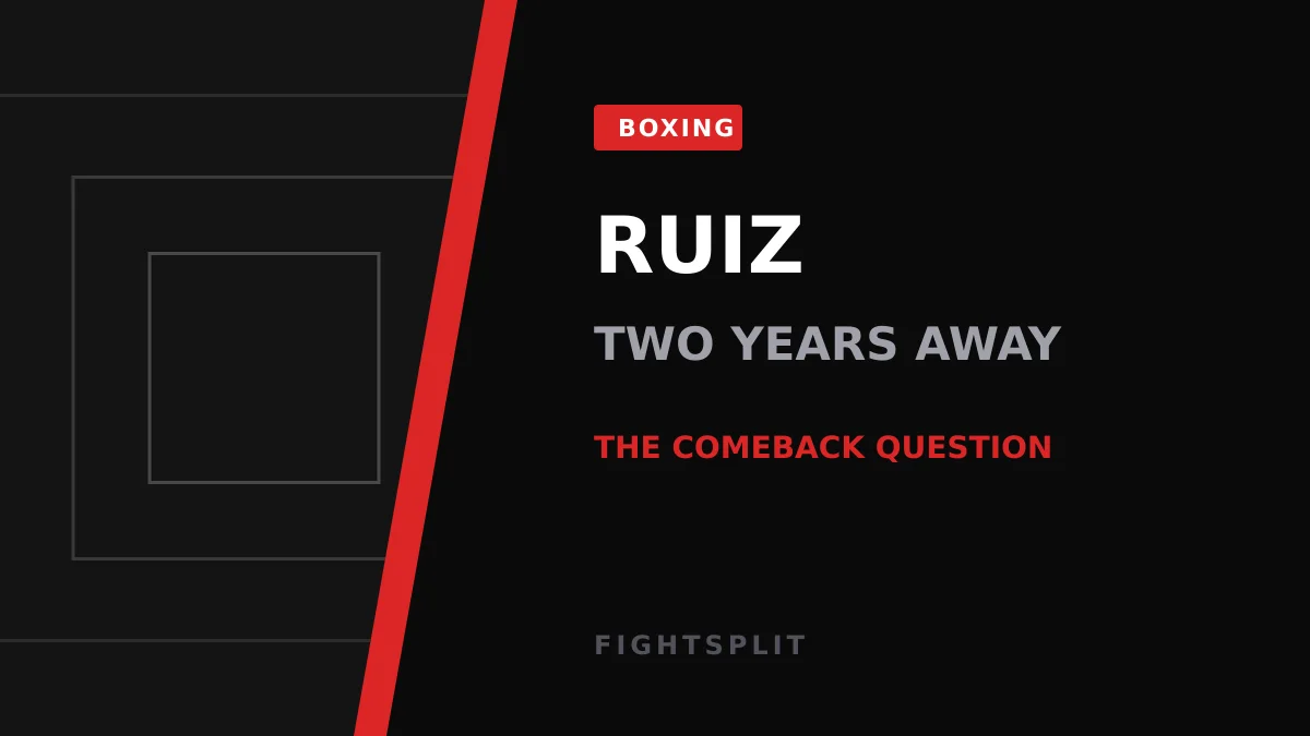 Andy Ruiz Jr in the ring during a heavyweight bout