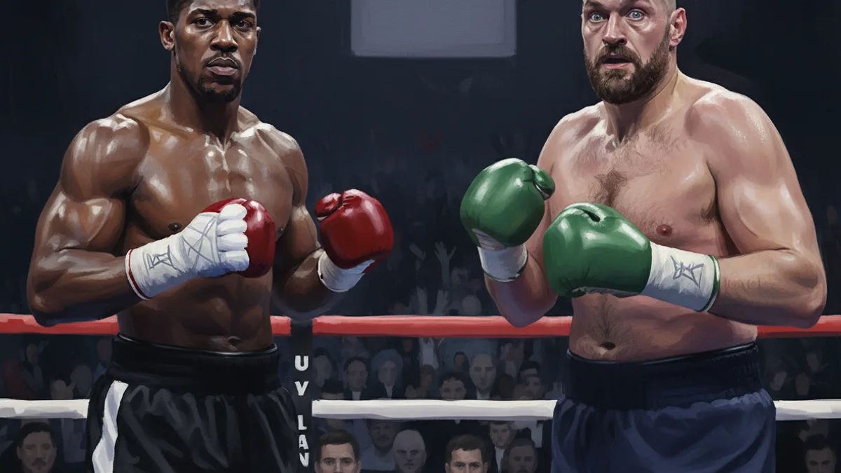 Anthony Joshua celebrates a knockout win at the Jeddah Superdome in Saudi Arabia