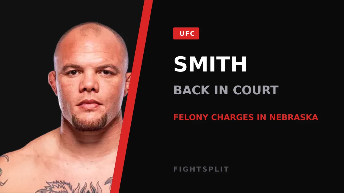 Anthony Smith stands in the Octagon before a UFC light heavyweight bout