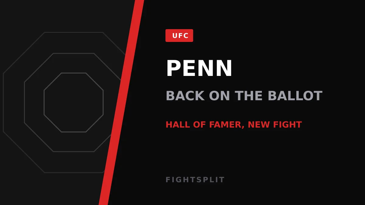 B.J. Penn attends a UFC event in Las Vegas
