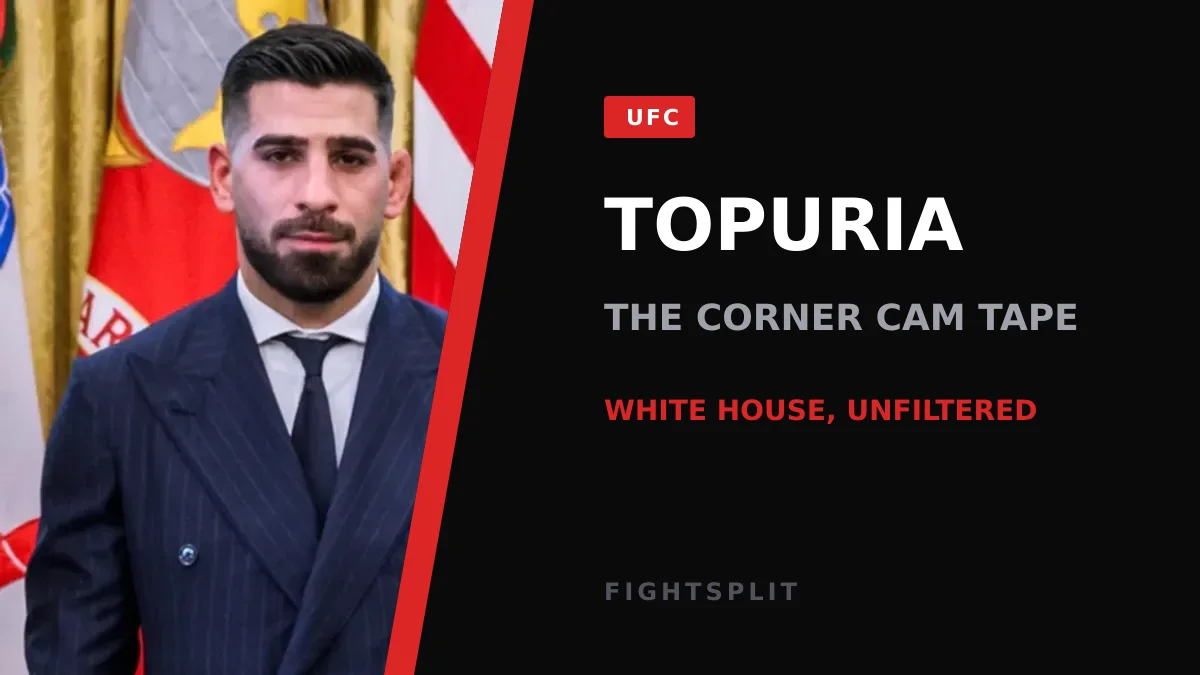 Ilia Topuria competes in a UFC lightweight championship bout