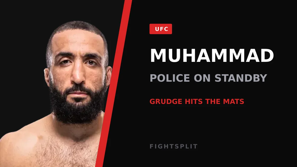 Belal Muhammad squares off before a fight