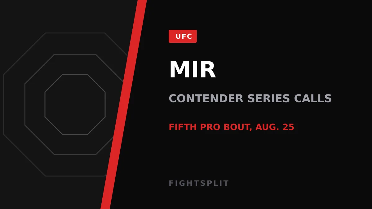Bella Mir prepares for her Dana White's Contender Series bout