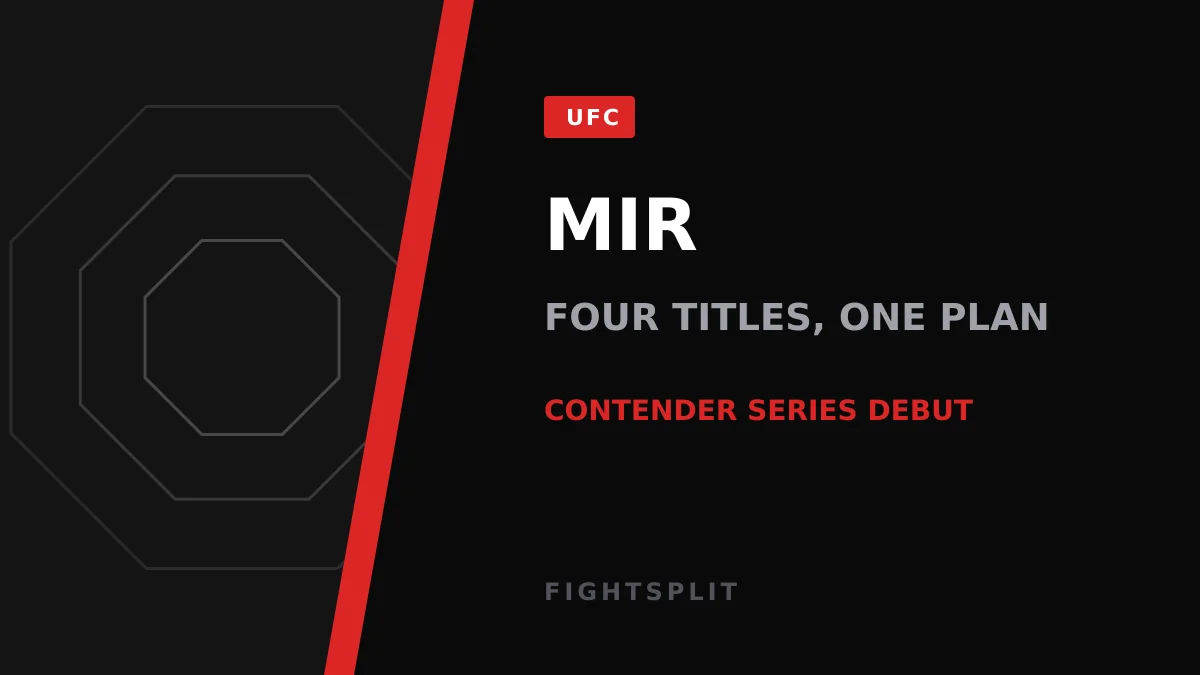 Bella Mir, NCAA wrestling champion and UFC prospect, poses before her Contender Series debut