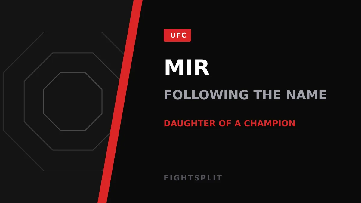 Former UFC heavyweight champion Frank Mir, father of prospect Bella Mir