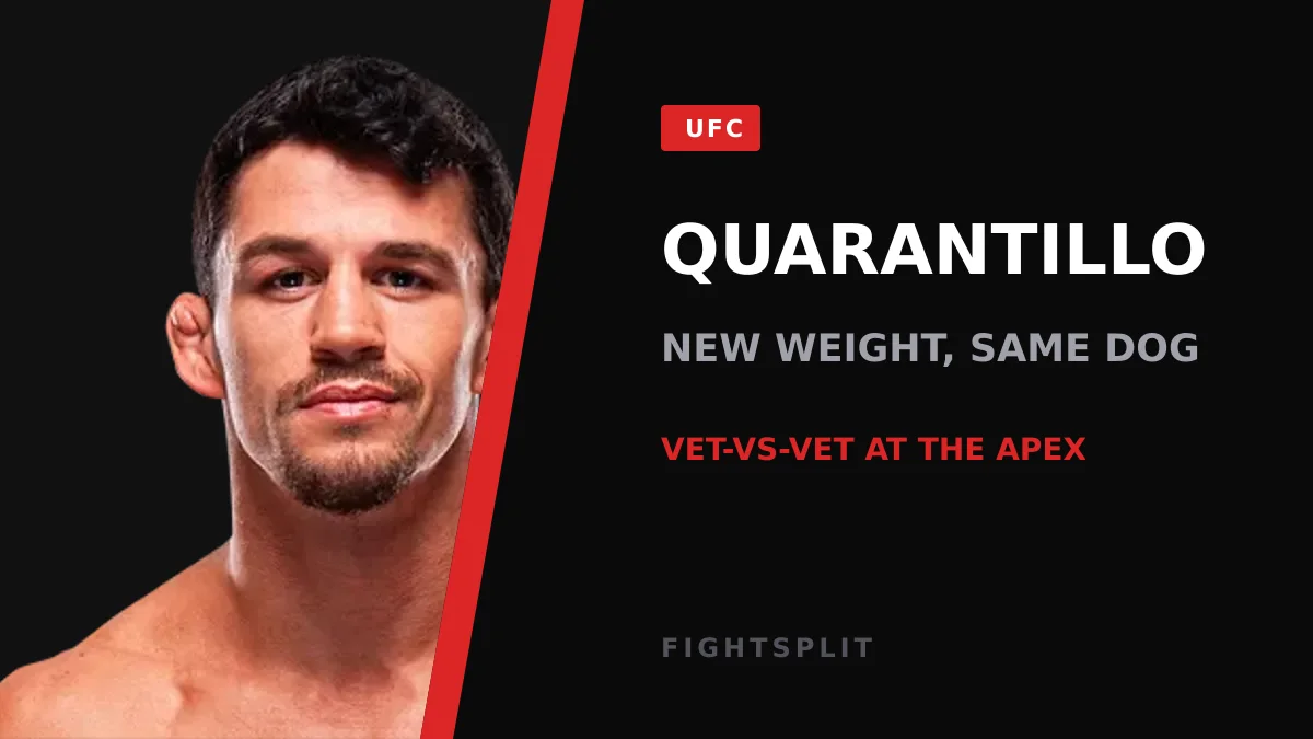 Billy Quarantillo inside the Octagon during a UFC fight
