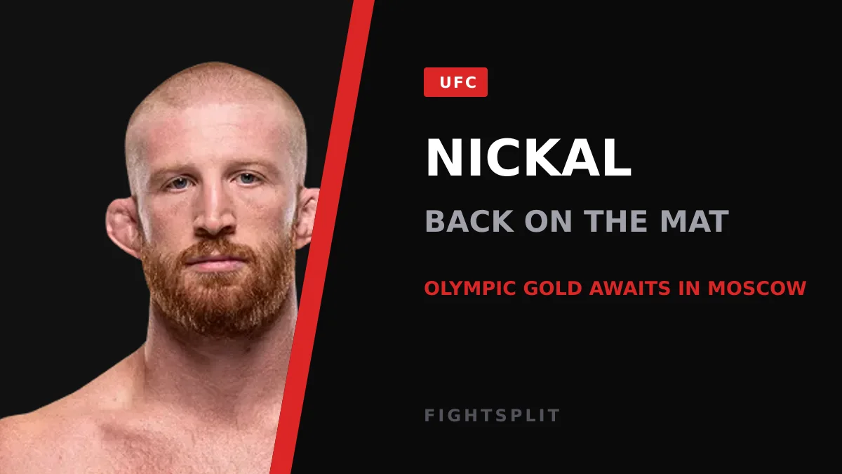 Bo Nickal poses after a UFC victory