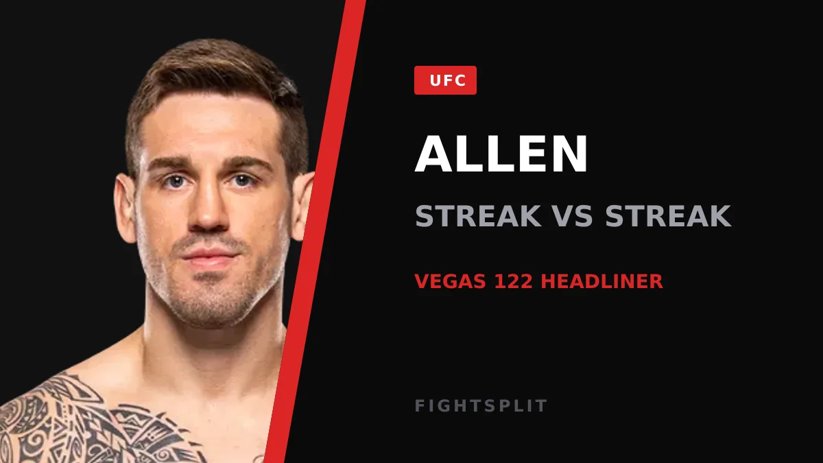 Brendan Allen lands a punch during a UFC middleweight bout