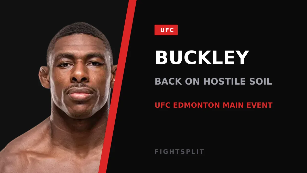 Joaquin Buckley stands in the Octagon ahead of his UFC main event