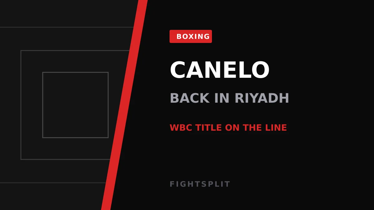 Canelo Alvarez squares up ahead of his WBC super middleweight title fight in Riyadh