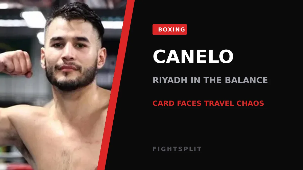 Canelo Alvarez posing during a pre-fight media appearance