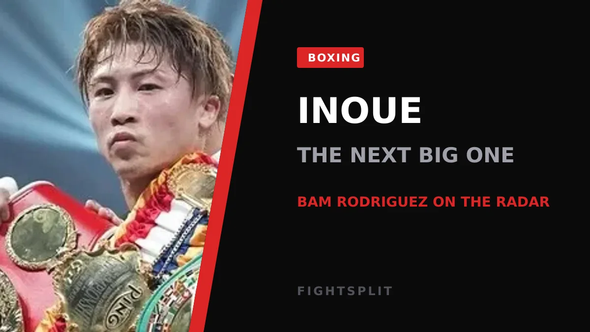 Naoya Inoue in the ring during a super-bantamweight title bout