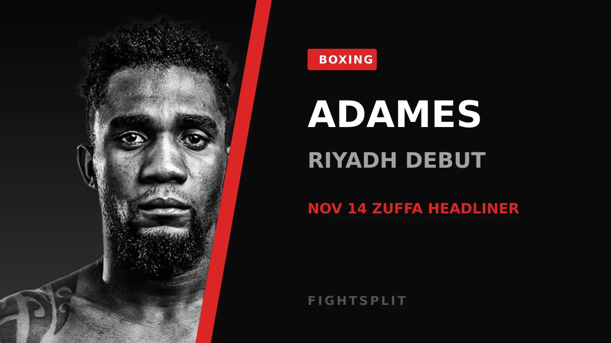 WBC middleweight champion Carlos Adames in the ring