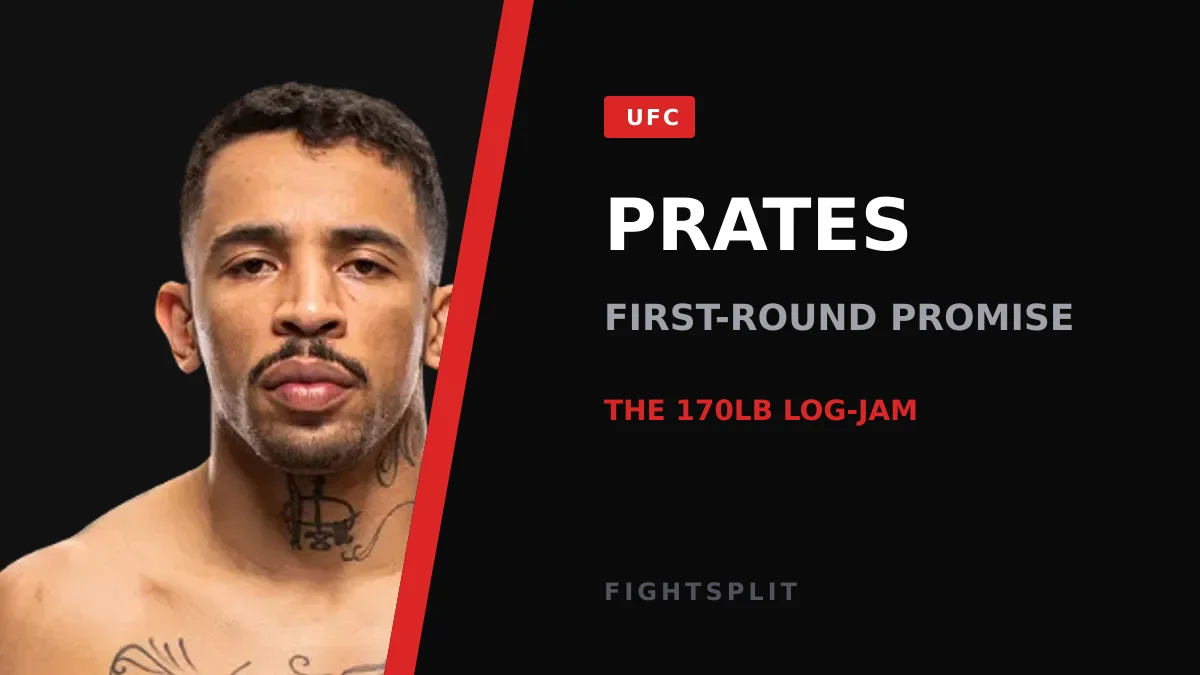 Carlos Prates celebrates a knockout victory inside the UFC Octagon