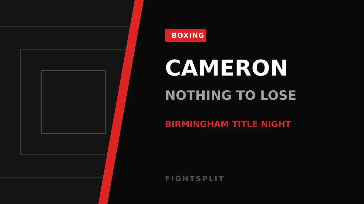 Chantelle Cameron in the ring during a professional boxing bout