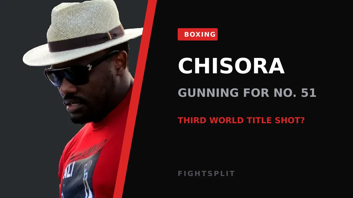Derek Chisora during a heavyweight bout