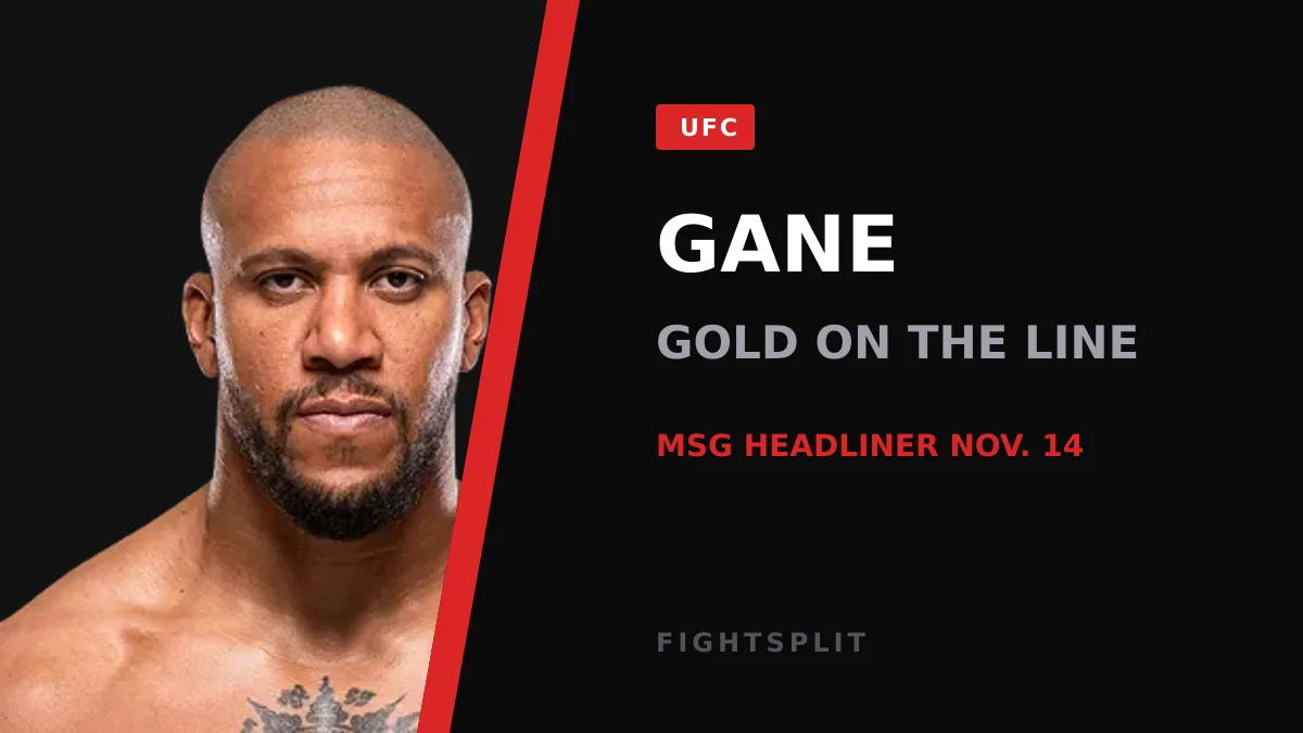Ciryl Gane preparing for a UFC heavyweight title fight