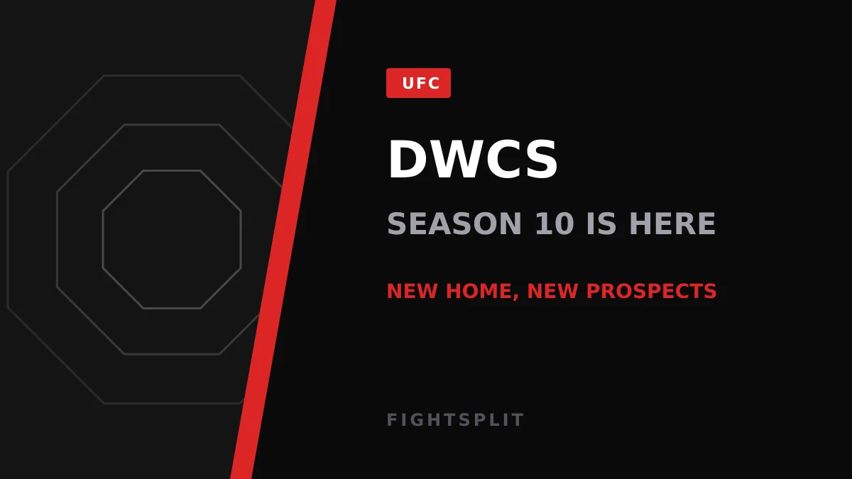 Dana White watching cageside at a Dana White's Contender Series event