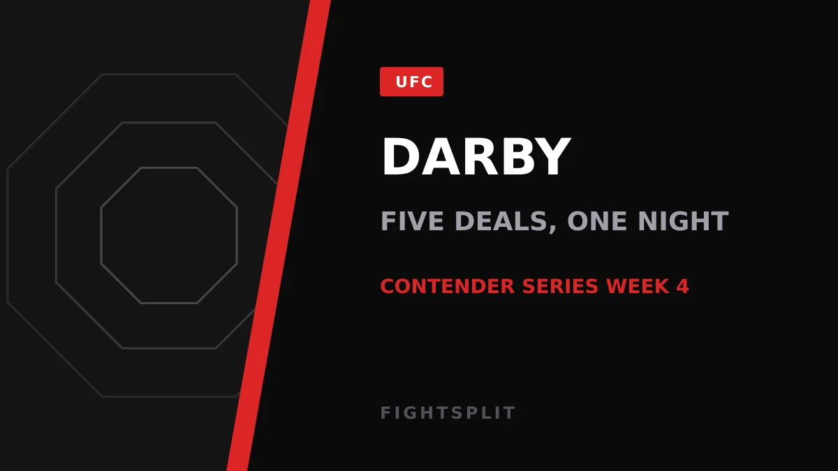 UFC President Dana White speaking at a Contender Series press conference in Las Vegas
