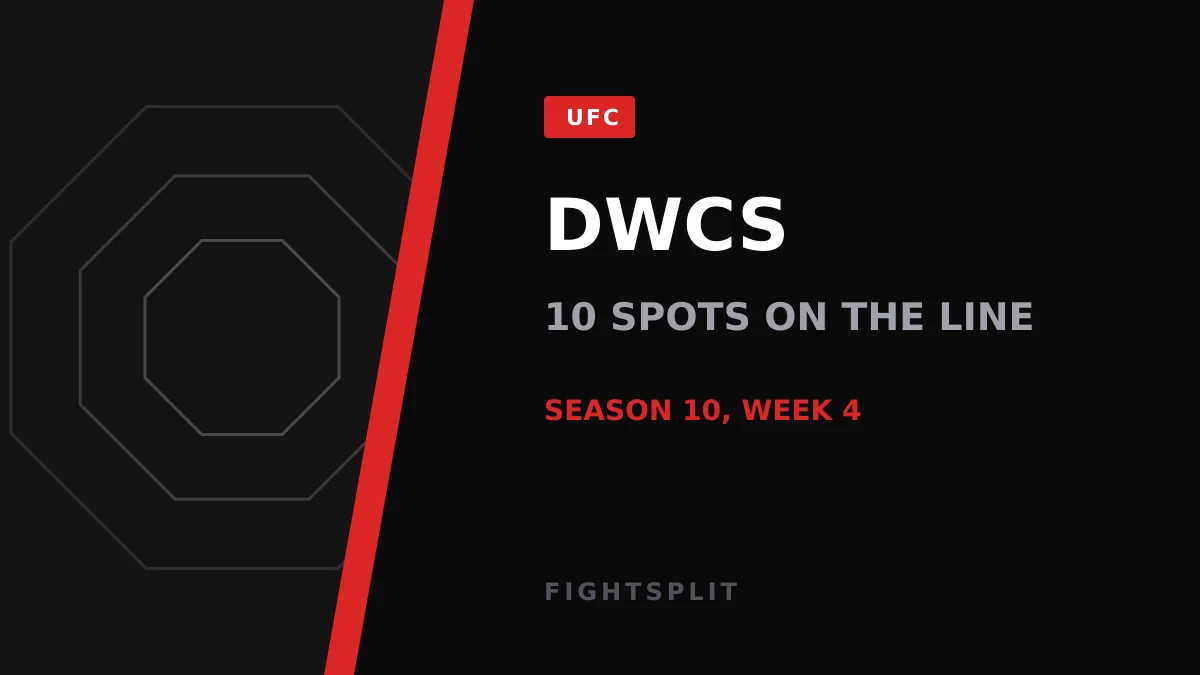 Dana White watching cageside at the UFC APEX during Contender Series