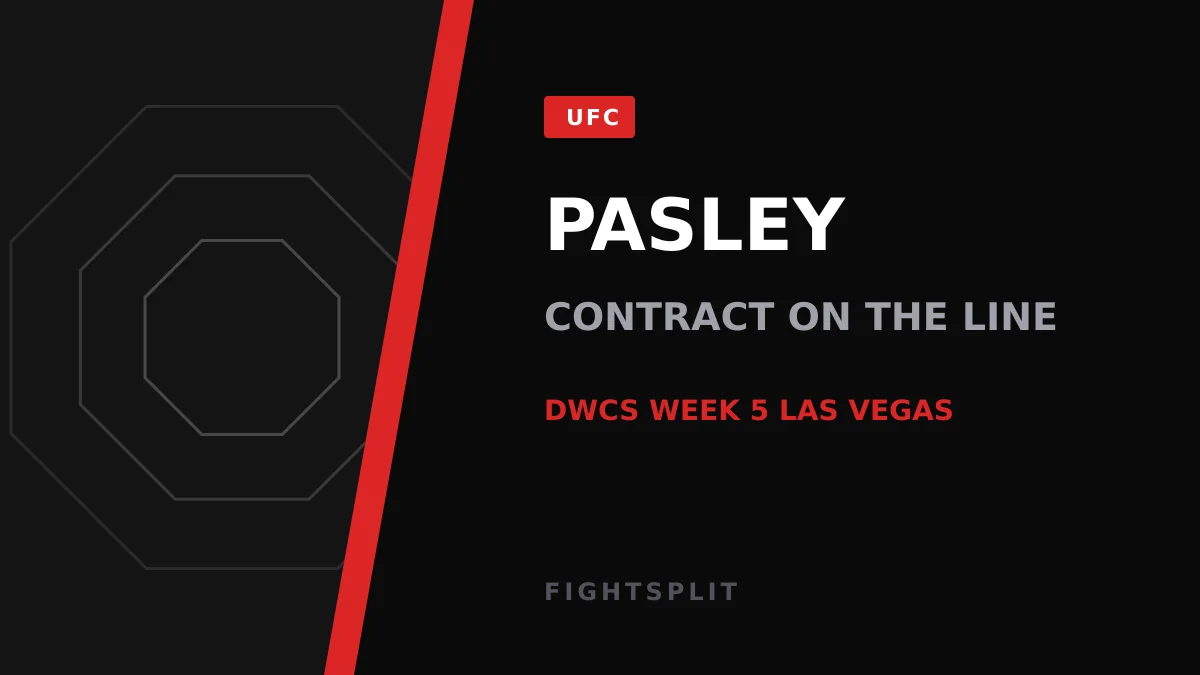 Dana White watching a Contender Series fight cageside in Las Vegas