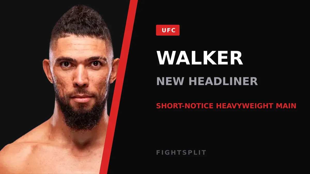 Johnny Walker inside the UFC Octagon