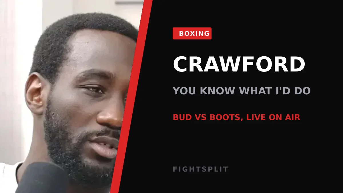 Terence Crawford in a post-fight interview during a DAZN broadcast