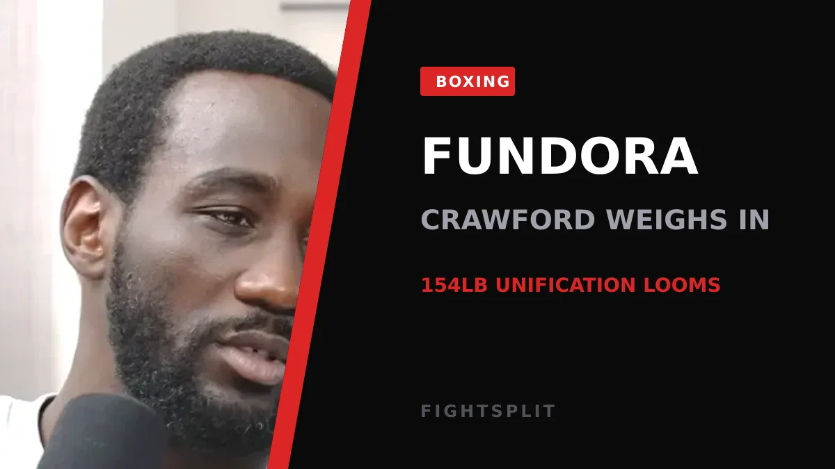 Terence Crawford speaking at a boxing press conference