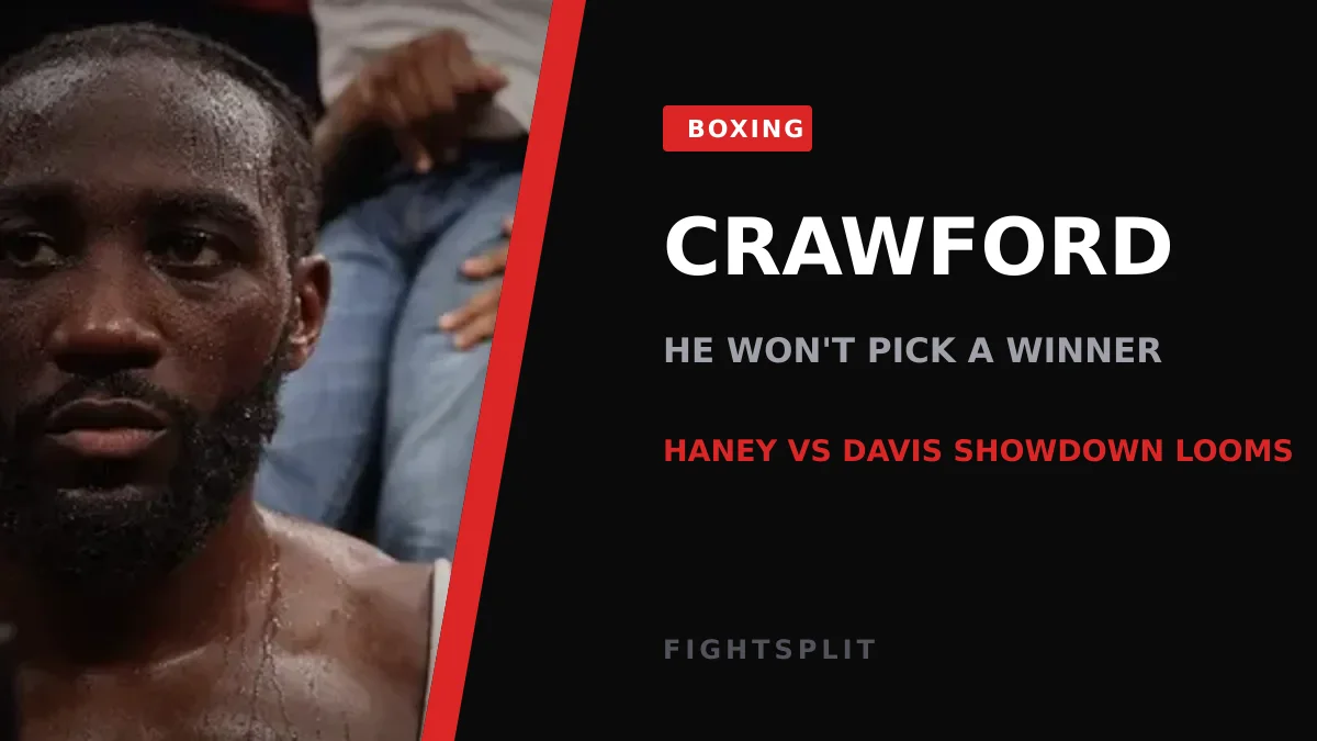Terence Crawford speaking during a boxing interview