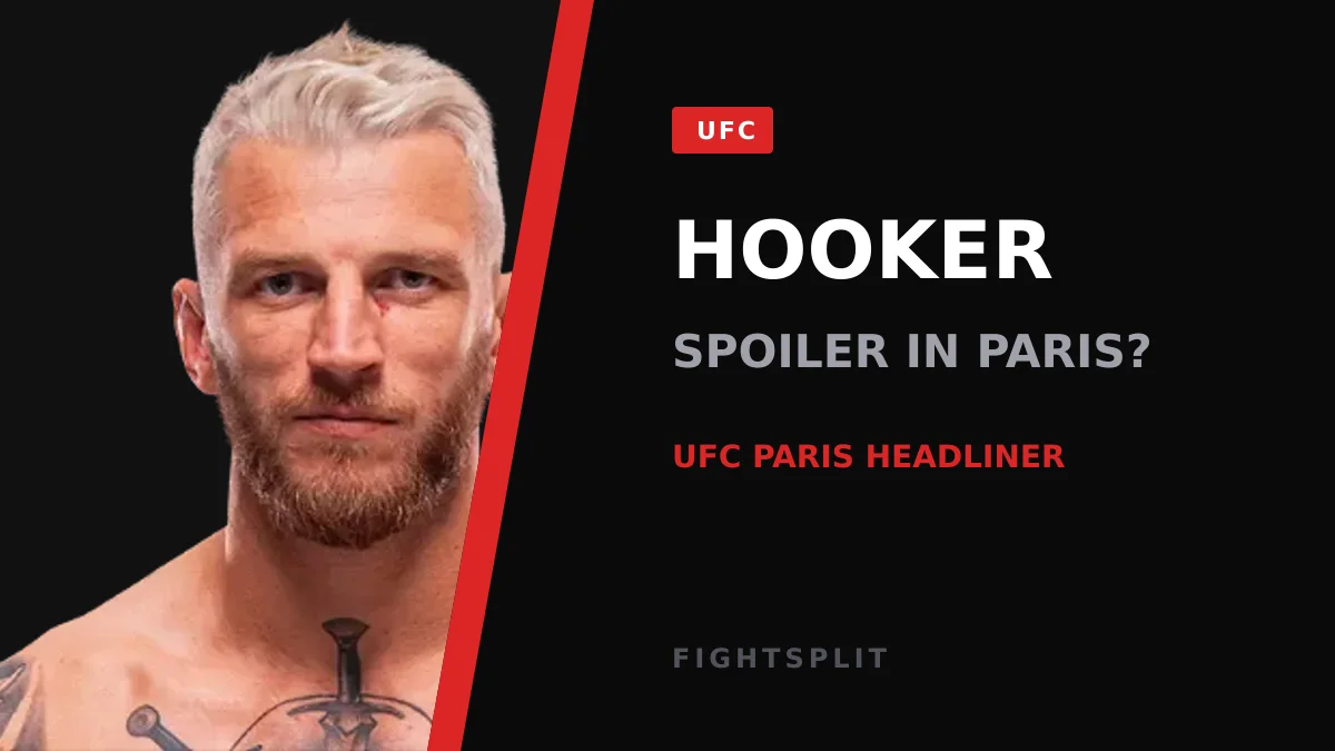 Dan Hooker inside the Octagon during a UFC lightweight bout