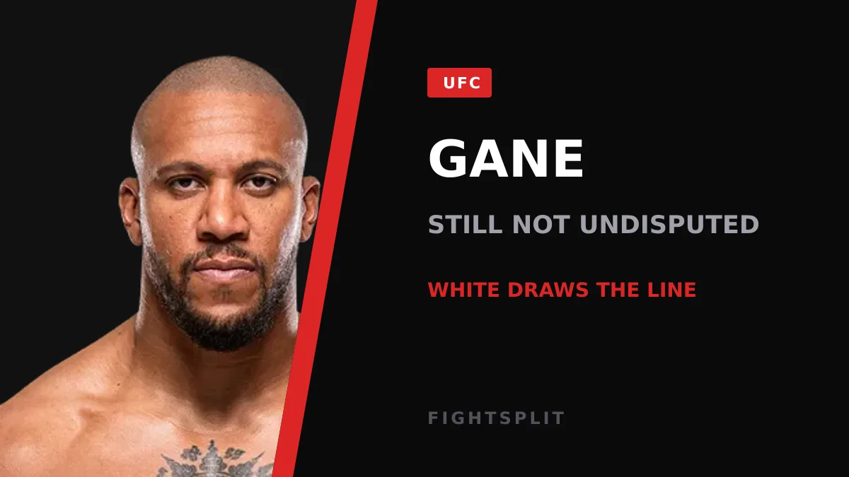 Ciryl Gane inside the Octagon at a UFC heavyweight event