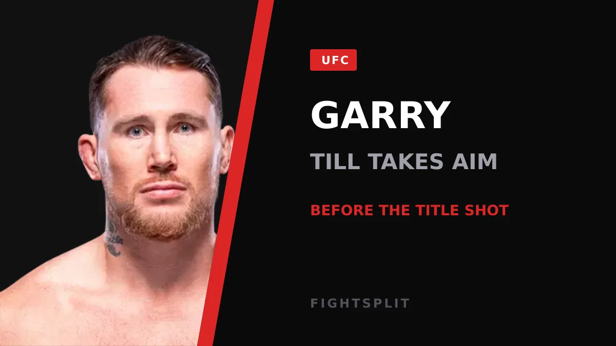 Ian Machado Garry poses ahead of his UFC welterweight title challenge