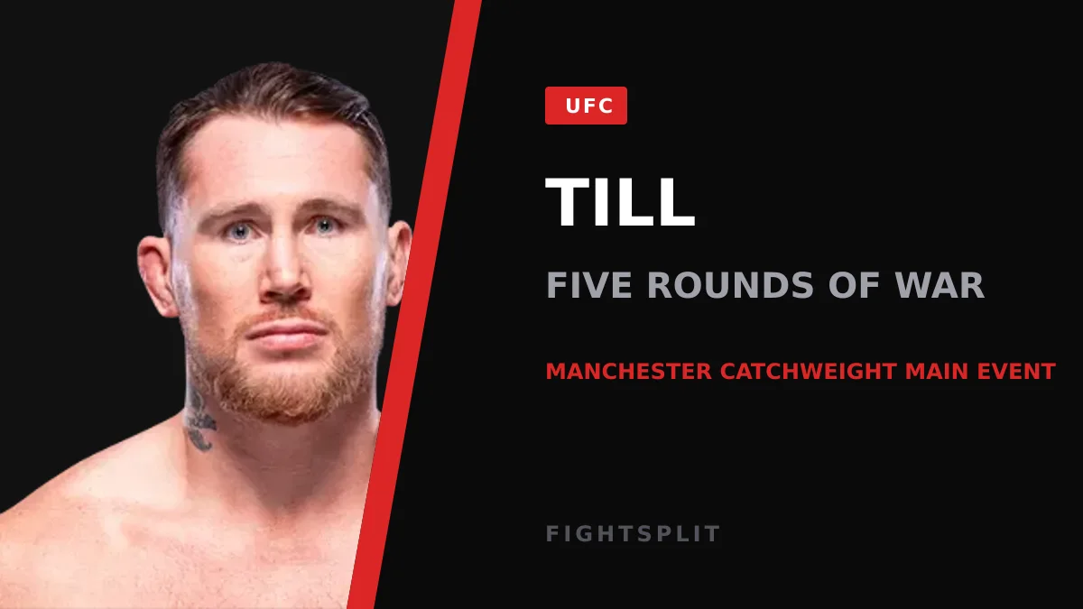 Darren Till stares down an opponent before a bare-knuckle bout in Manchester