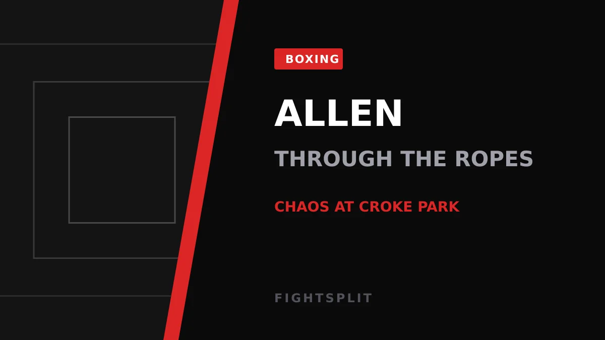 British heavyweight Dave Allen during a ring walk before a bout