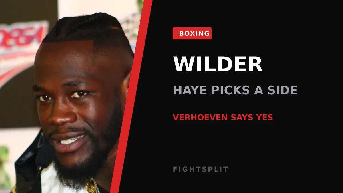 Deontay Wilder in the ring during a heavyweight boxing bout