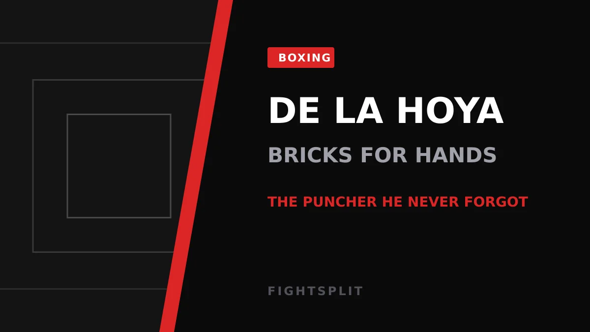 Oscar De La Hoya during his welterweight championship years