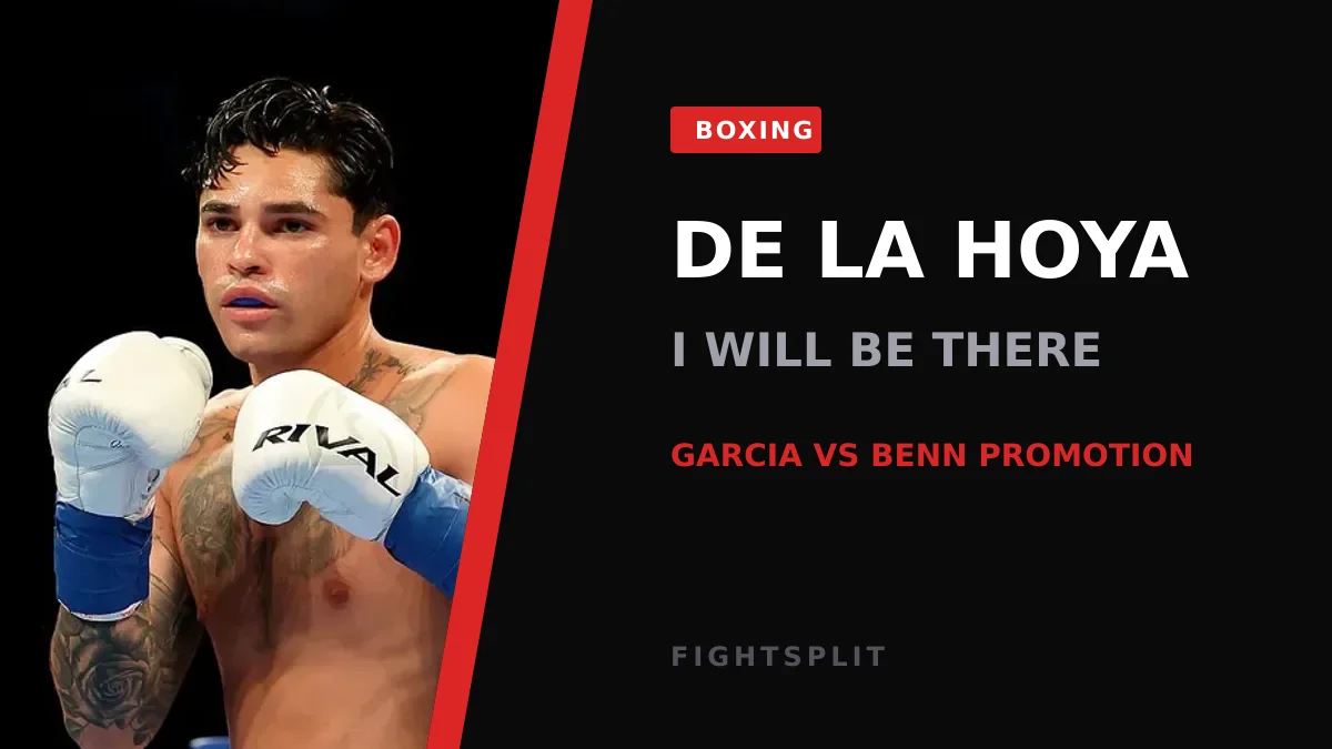 Oscar De La Hoya speaking at a boxing press event