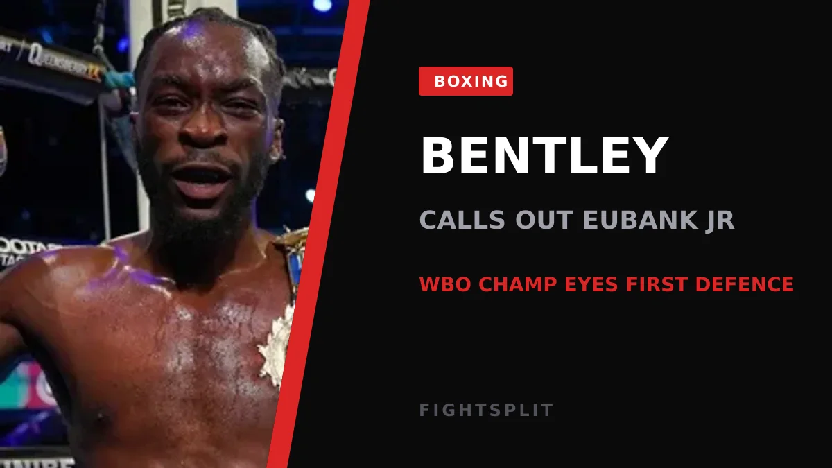 Chris Eubank Jr in the ring during a boxing match