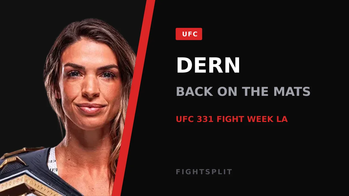 UFC strawweight champion Mackenzie Dern during a training session