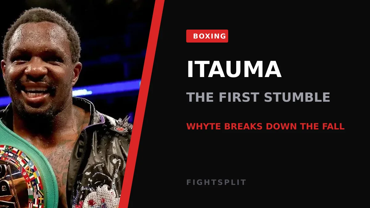 Heavyweight prospect Moses Itauma during a pre-fight faceoff
