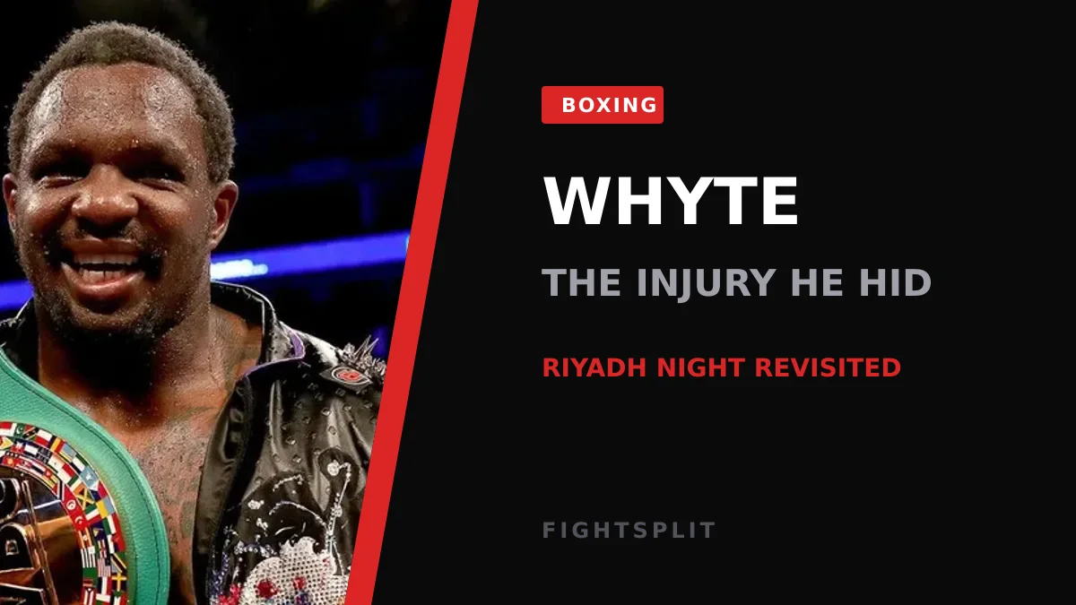 Dillian Whyte during a heavyweight boxing fight