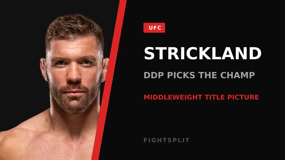 Sean Strickland after a UFC middleweight title fight